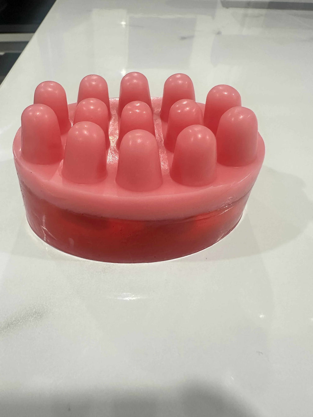 Roselume Massage Soap Bar handcrafted in Australia with floral musk scent and textured design for relaxing self-care